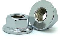 CHROME HEX FLANGE NUTS AMERICAN