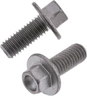 024-50512 M5-0.8 X 12MM 6AF EURO STYLE HEX HEAD DIMPLED FLANGE BOLT (10/PK)