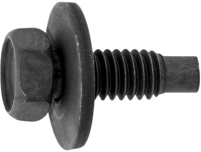 AV23662 5/16-18 X 15/16 HEX HEAD SEMS BODY BOLT W/DOG POINT BLACK PHOSPHATE