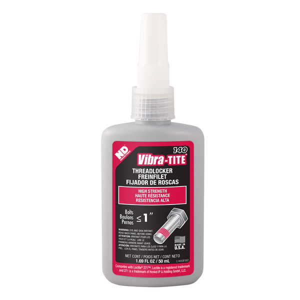 ND14050 Vibra-TITE High Strength (Permanent Grade) Red Threadlocker 50 ML