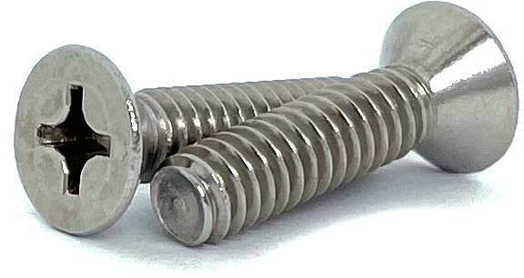 S188F078FP 10-32 X 7/8 STAINLESS STEEL FLAT HEAD PHILLIPS MACHINE SCREW