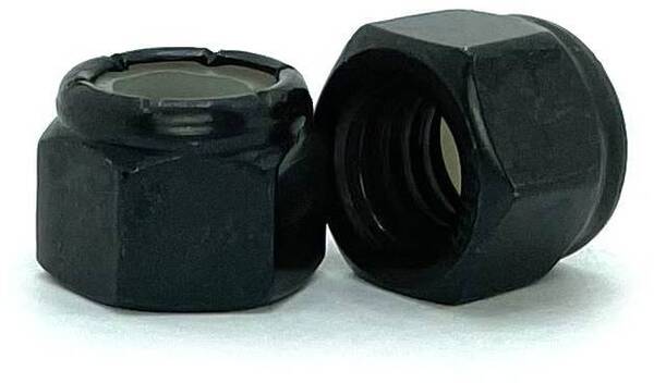 A298512B M12-1.75 BLACK ICE NYLON-INSERT "NYLOC" LOCK NUT A2 STAINLESS