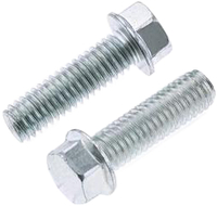 M6-1.0 X 20MM 8AF HEX HEAD FLANGE BOLT (10/PK)