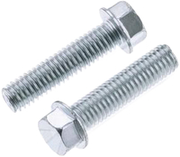 M6-1.0 X 25MM 8AF HEX HEAD FLANGE BOLT (10/PK)