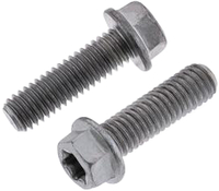 M6-1.0 X 20MM 8AF EURO STYLE HEX HEAD TORX FLANGE BOLT (10/PK)