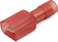 22-18 GA NYLON FULLY INSULATED MALE QUICK-CONNECT TERMINALS .187 TAB RED