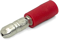 22-18 GA VINYL INSULATED MALE BULLET CONNECTORS .157 RED