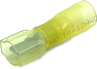 12-10 GA KRIMPA-SEAL HEAT SHRINK INSULATED MALE QUICK-CONNECT TERMINALS .250 TAB YELLOW