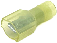 12-10 GA NYLON INSULATED MALE QUICK-CONNECT TERMINALS .250 TAB YELLOW