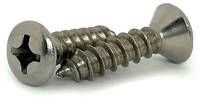 S125058OT #8 X 5/8 STAINLESS STEEL OVAL HEAD PHILLIPS SELF-TAPPING SCREW